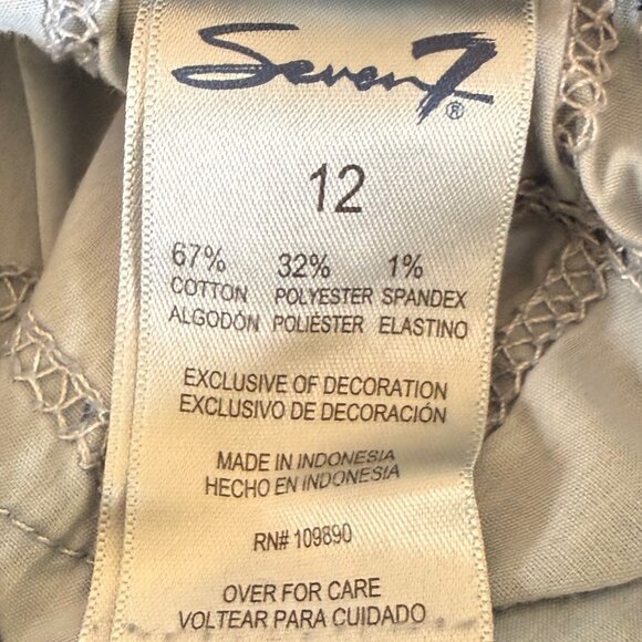 Seven7 Tummyless Jean Shorts Size 12 - Picture 5 of 7